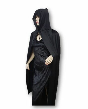 Hooded black cape