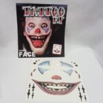 Creepy clown tattoo