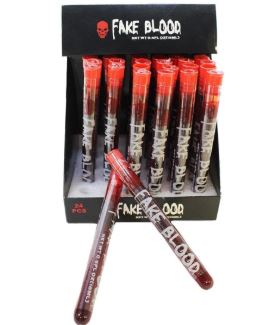Fake blood in a test tube