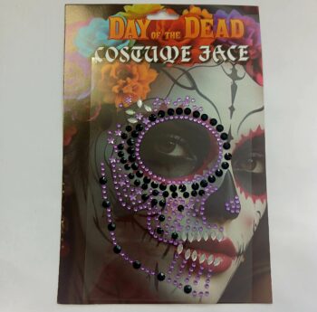 Day of the Dead gem face stickers