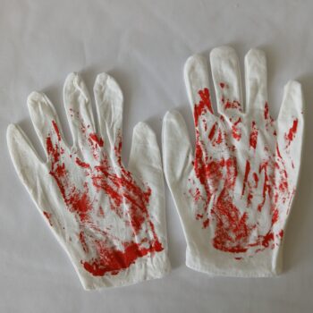 Bloody gloves