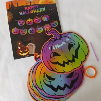 Multi-color pumpkin garland