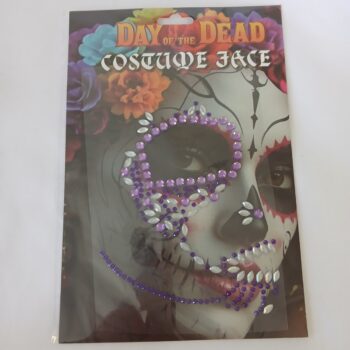Day of the Dead gem face stickers