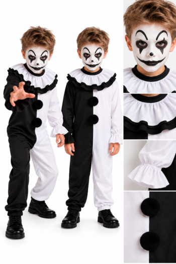 Black & white scary clown