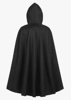 Child's black hooded cape
