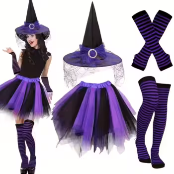 Witch dress up set
