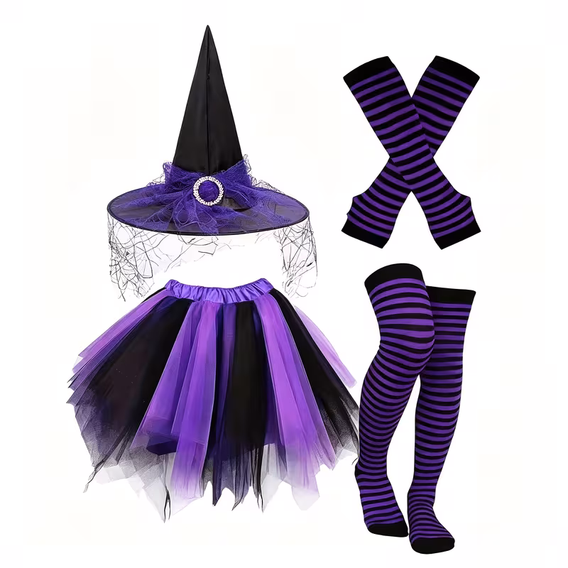 Witch dress up accessory set